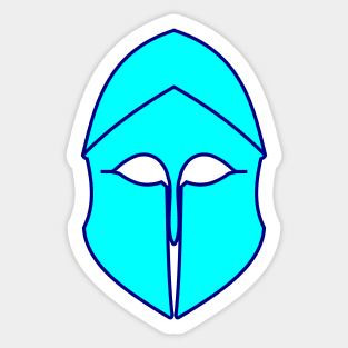 Corinthian helmet (aqua blue) Sticker